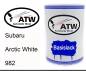 Preview: Subaru, Arctic White, 982: 500ml Lackdose, von ATW Autoteile West.